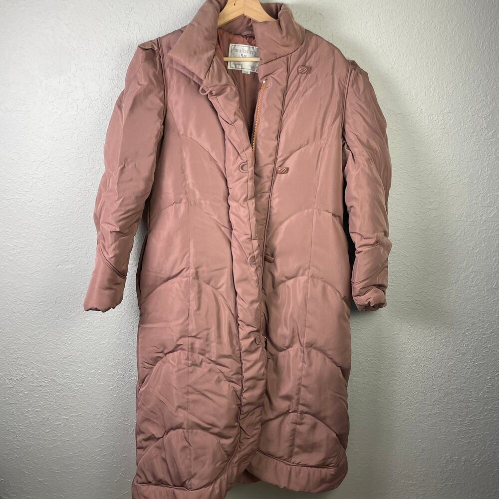 Vintage Mulberry Street Parka Coat Pink‎ Size 7/8